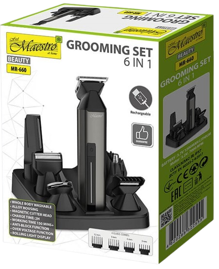 MAESTRO STRZYŻARKA TRYMER MR-660 6w1 USB 
