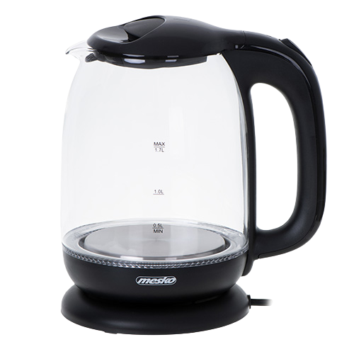 MESKO CZAJNIK MS-1302 1,7L 2200W szklany, czarny