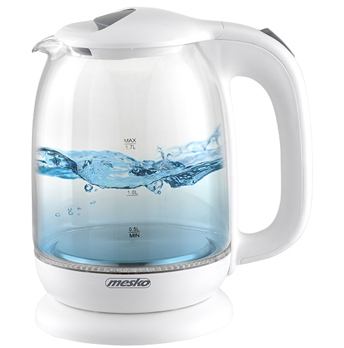 MESKO CZAJNIK MS-1302 1,7L 2200W szklany, biały