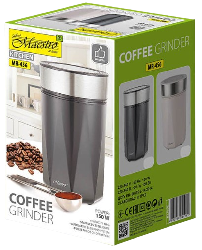 MAESTRO MŁYNEK DO KAWY MR-456 czarny