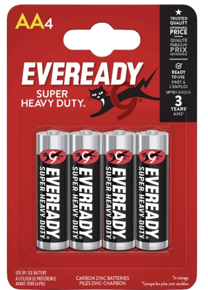 EVEREADY BATERIA R-6 4BP SUPER HD