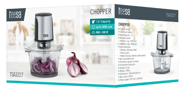 TEESA ROZDRABNIACZ TSA-3227 400W szklana misa