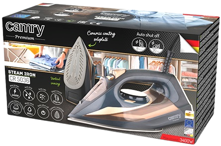 CAMRY ŻELAZKO CR-5036 3400W ceramiczne, strażak