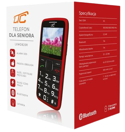 LTC TELEFON DLA SENIORA MOB-20 B/R