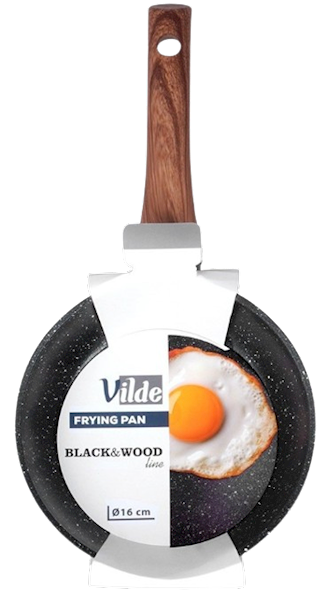 VILDE PATELNIA BLACK&WOOD 16cm 199058 ceramiczna