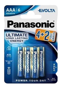 PANASONIC BATERIA LR-03 / 4+2BP EVOLTA