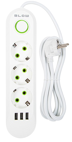 BLOW PRZEDŁUŻACZ PS320 98-216 2M 3GN 3XUSB