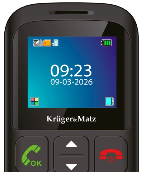 KRUGER&MATZ TELEFON DLA SENIORA KM-0923