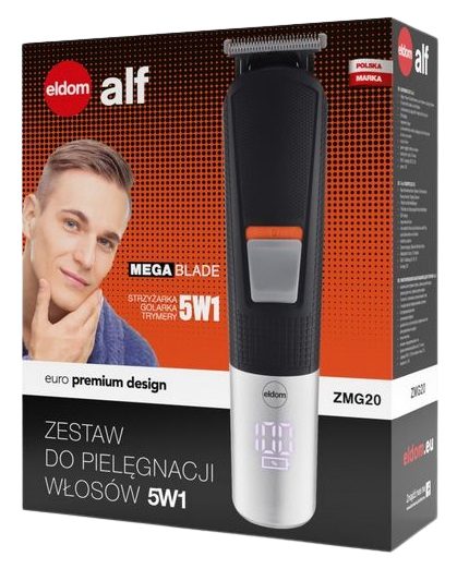 ELDOM STRZYŻARKA GOLARKA TRYMER ZMG-20 5w1 LED