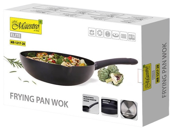 MAESTRO PATELNIA MR-1217-28 Marble WOK dysk