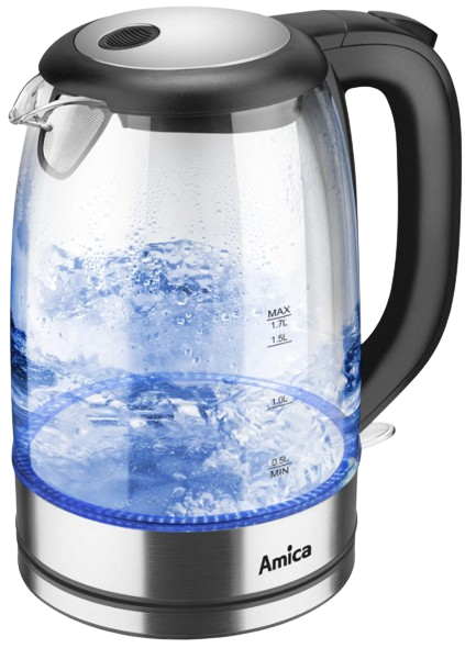 AMICA CZAJNIK KD-2050G 1,7L 2200W szklany, INOX