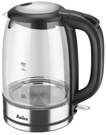 AMICA CZAJNIK KD-2050G 1,7L 2200W szklany, INOX