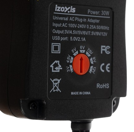 IZOXIS ZASILACZ UNIWERSALNY REGULOW. 2000mA 26106