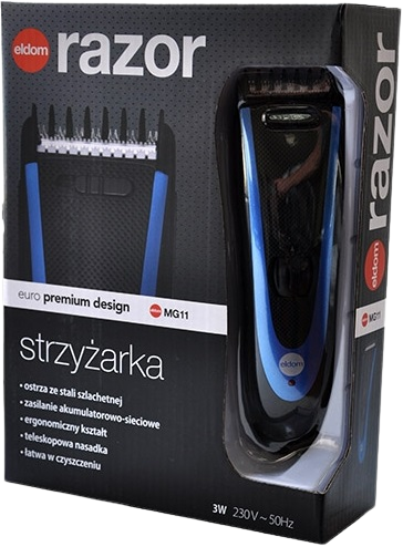 ELDOM STRZYŻARKA MG-11U akumulatorowo-sieciowa USB