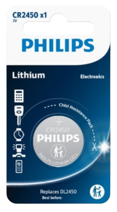 PHILIPS BATERIA LITOWA CR-2450 / 1BP