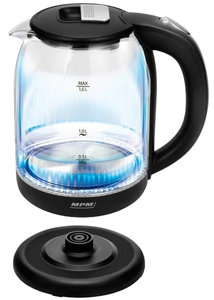 MPM CZAJNIK MCZ-129 1,6L szklany, podświetlany