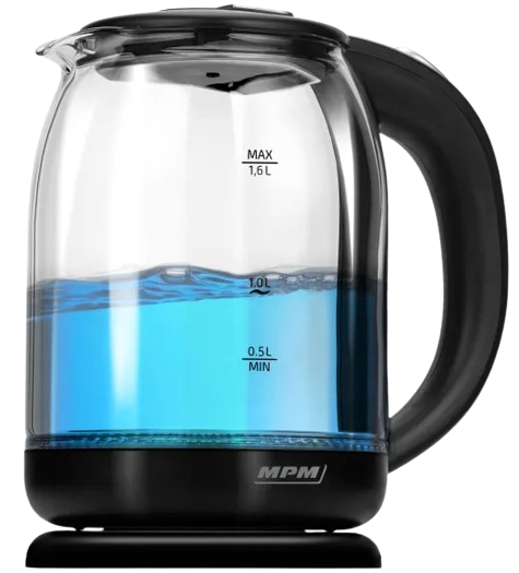 MPM CZAJNIK MCZ-129 1,6L szklany, podświetlany