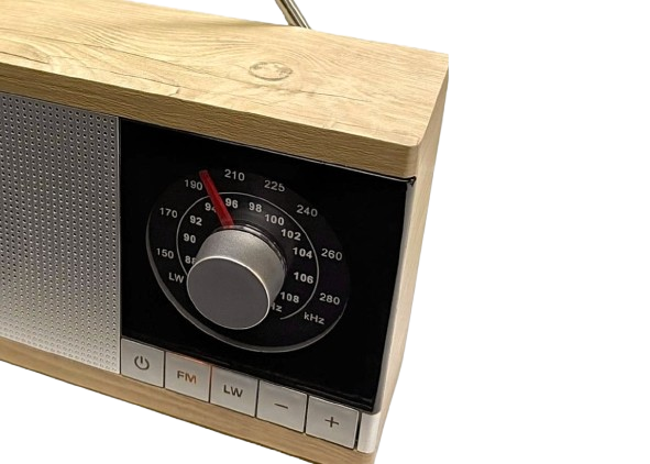 ELTRA RADIO KRYSTYNA drewno jasne srebrne