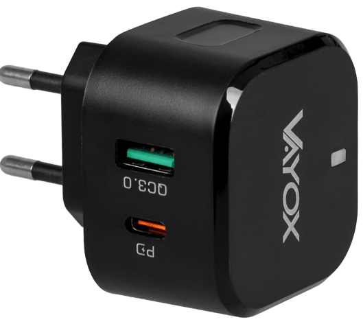 VAYOX ŁADOWARKA SIECIOWA QUICK CHARGE 3,0 VA-0001