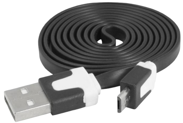 LTC KABEL USB-micro USB LX-8392 czarny płaski
