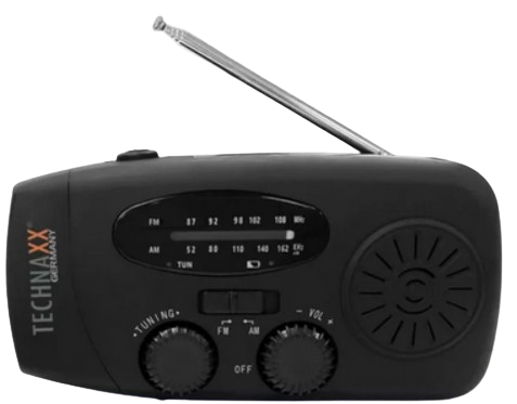 TECHNAXX RADIO TX-238 AM/FM z korbką solar