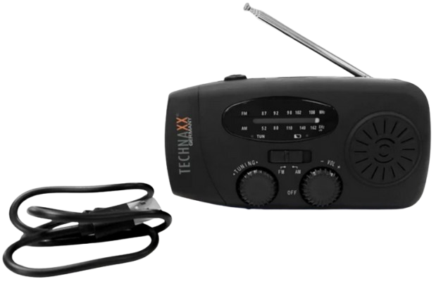 TECHNAXX RADIO TX-238 AM/FM z korbką solar