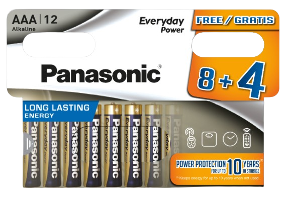 PANASONIC BATERIA LR-03 / 12BP EVERYDAY