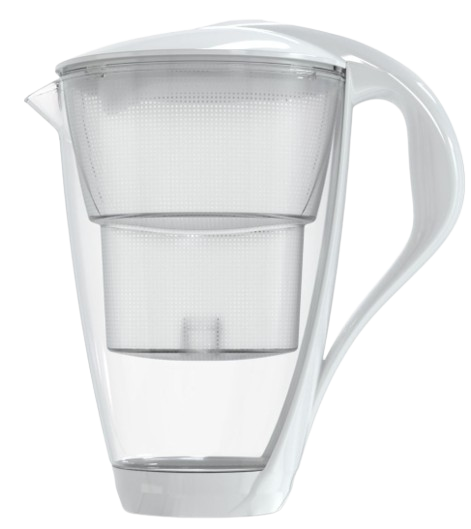 DAFI dzbanek CRYSTAL Unimax LED 2L szklany biały