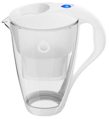 DAFI dzbanek CRYSTAL Unimax LED 2L szklany biały