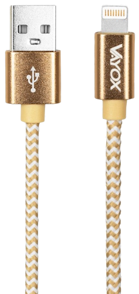 VAYOX KABEL USB-IPHONE 2m VA-0185 złoty