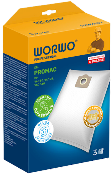 WORWO WORKI PROMAC VAC-50 PRMB-01 1 kpl = 3 szt