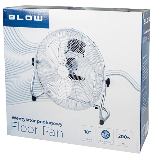BLOW CYRKULATOR 44-065 200W 45cm srebrny