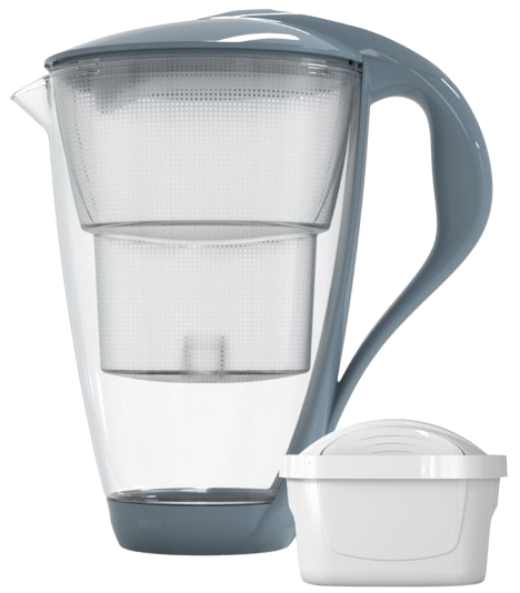 DAFI dzbanek CRYSTAL Unimax LED 2L szklany szary