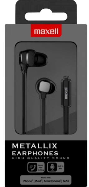 MAXELL SŁUCHAWKI 303791 METALLIX GREY