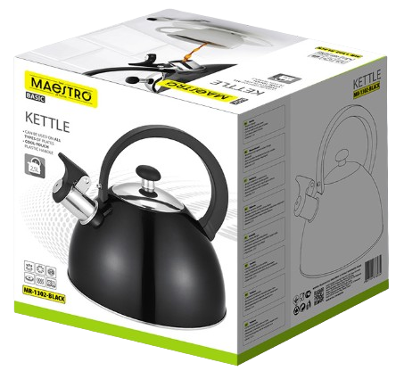 MAESTRO CZAJNIK MR-1302 BLACK 2,5L czarny