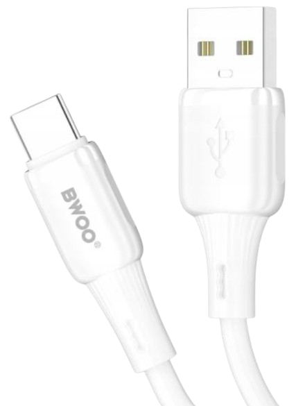 BWOO KABEL BO-X329C USB-USB-C 1,0m 3A siikon