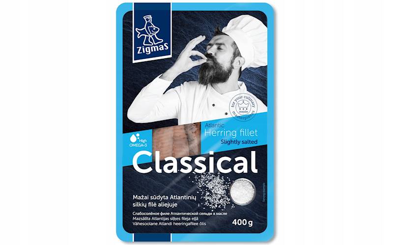 ŚLEDZ LEKKO SOLONY 400g ZIGMAS FILET