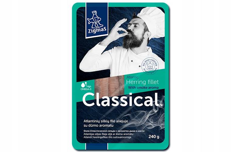 ŚLEDZ FILET AROMAT DYMU 240g ZIGMAS FILET