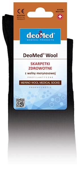 JJW Skarpetki Wool • Rozmiar: 39-42 • Kolor: Czarny