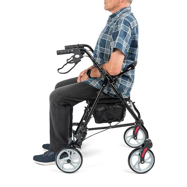 Timago Podpórka czterokołowa aluminiowa - CARBON • Kolor: Czarny