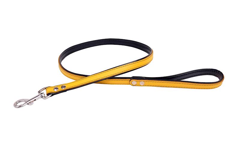 Smycz prosta PREMIUM 12mm/120cm ŻÓŁTA
