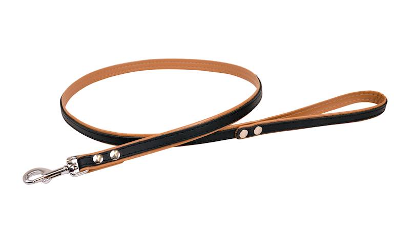 Smycz prosta PREMIUM 12mm/120cm BEŻOWA