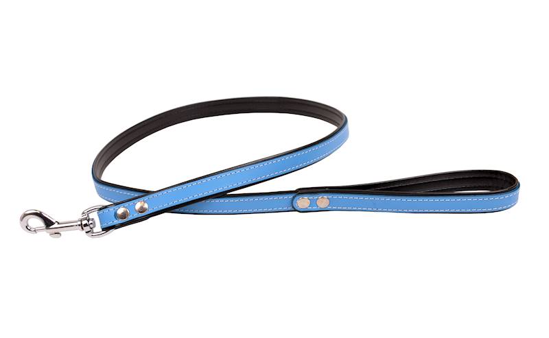 Smycz prosta PREMIUM 15mm/120cm BŁĘKITNA