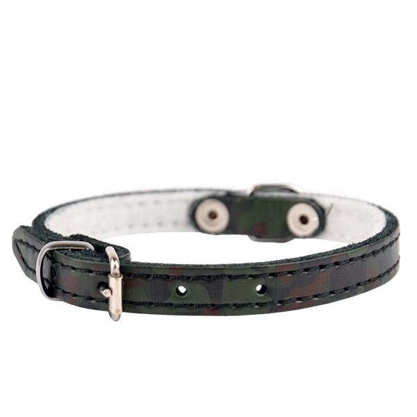 Obroża skórzana 10mm/27cm MORO