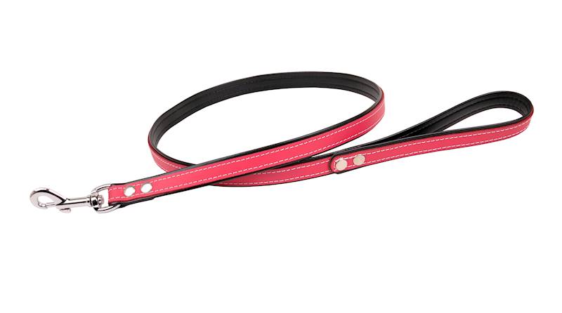 Smycz prosta PREMIUM 15mm/120cm FUKSJA