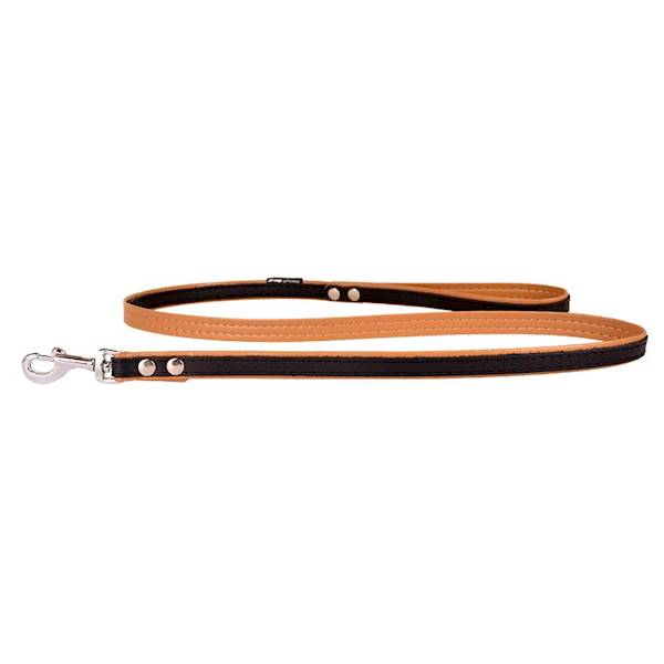 Smycz prosta PREMIUM 12mm/120cm BEŻOWA