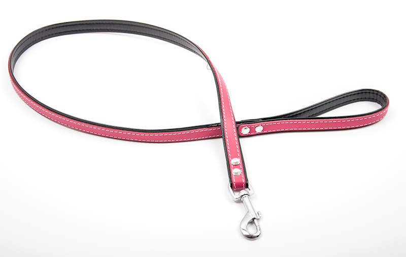 Smycz prosta PREMIUM 15mm/120cm FUKSJA