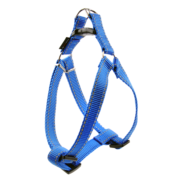 Szelki spacerowe odblask 20mm/40-60cm NIEBIESKIE