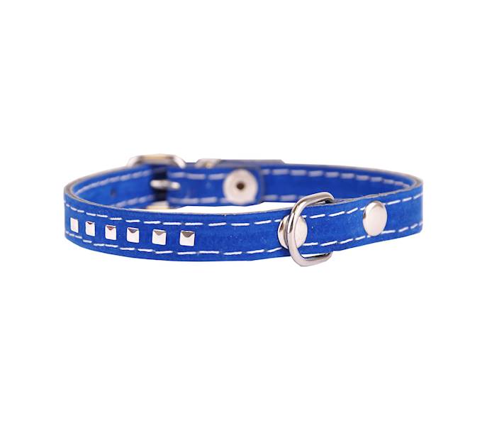 OBROŻA WELUR-OZDOBNA KWADRAT MAŁY 16mm/40cm NIEB.