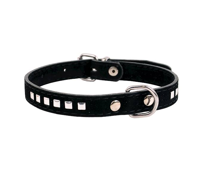 OBROŻA WELUR-OZDOBNA KWADRAT DUŻY 16mm/40cm CZARNA
